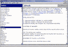 Screenshot - English Language Glossary Browser