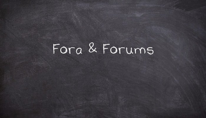 Fora & Forums