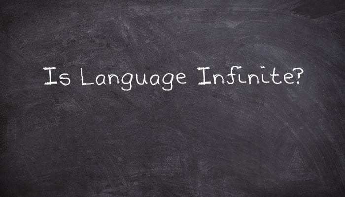 Is Language Infinite?
