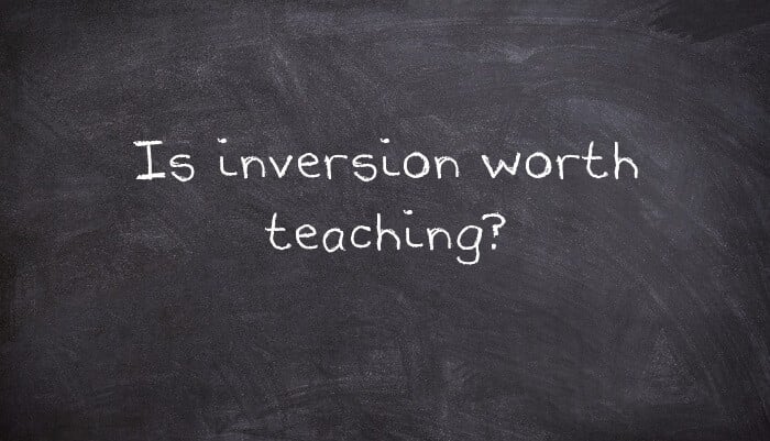 Teaching Inversion