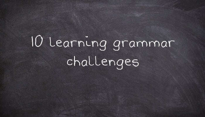 10 learning grammar challenges