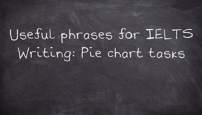 Useful phrases for IELTS Writing: Pie chart tasks