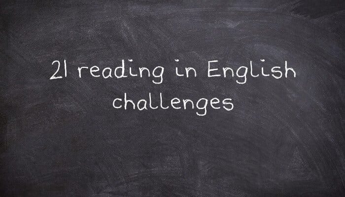 21 reading in English challenges