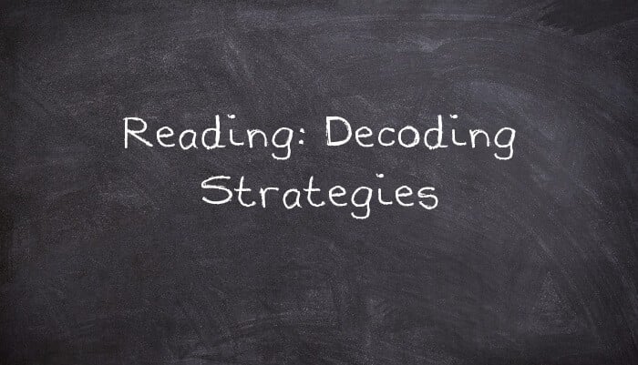 Reading: Decoding Strategies