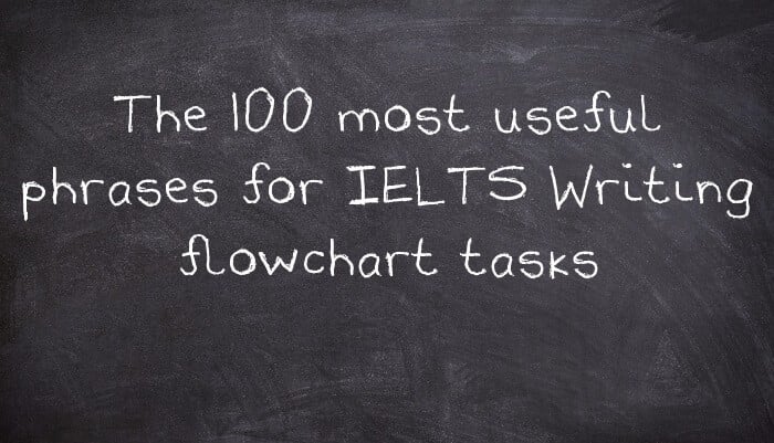 The 100 most useful phrases for IELTS Writing flowchart tasks